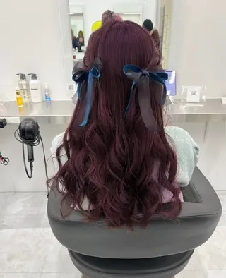 セミロング カラー ヘアアレンジ 愛されカラー🩷 はるなのヘアスタイル