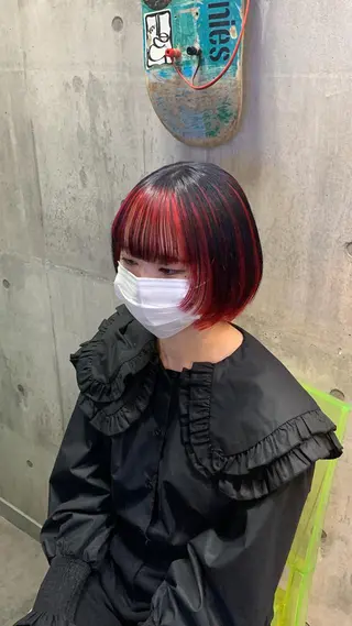 ショート カラー ハイトーン/メンズ/ ウルフ特化   小松のヘアスタイル
