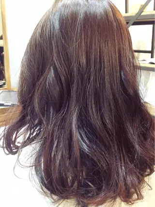 セミロング カラー パーマ 【mokuオーナー】 ちはるのヘアスタイル