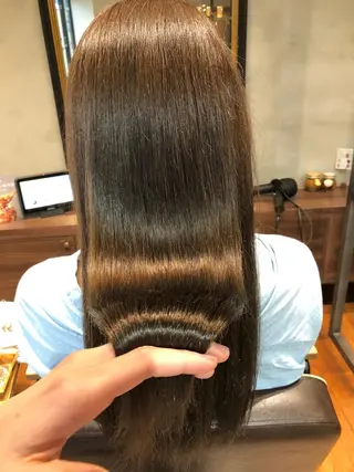 セミロング パーマ 上品な大人レイヤー 🍀渋谷🍀濱口敬太のヘアスタイル