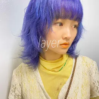 ミディアム カラー ヘアアレンジ 🤎指名No.1原宿 表参道coii日向花のヘアスタイル