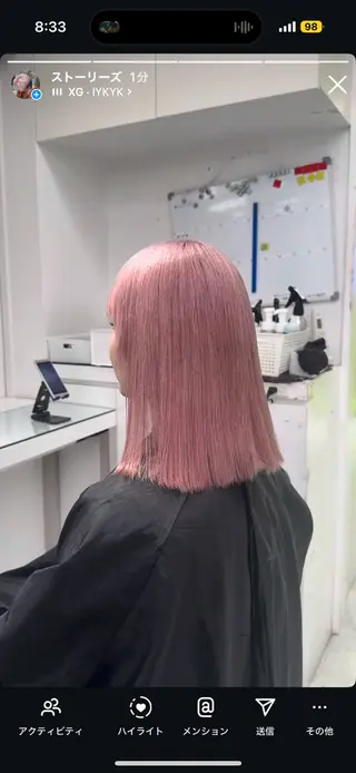 ロング カラー ヘアアレンジ ウルフカット×ハイ トーン職人🤍ゆうひのヘアスタイル