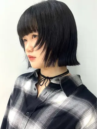 ミディアム カラー ウルフ🦋顔まわり ❤︎ ͛MEIのヘアスタイル