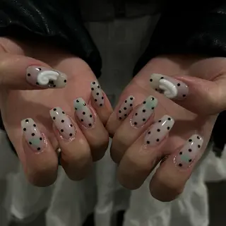 ネイル パラあり！フィルイン 美フォルムのネイルデザイン