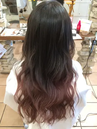 ミディアム セミロング ロング カラー カラー/髪質改善スペ シャリスト宮本 伸一のヘアスタイル