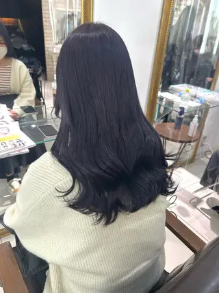 ロング カラー 透明感カラー 古山 結季🌙🖤のヘアスタイル