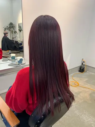 カラー Yuito/カラー/ ブリーチ/ストレートのヘアスタイル