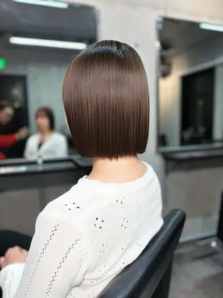 ショート カラー パーマ ショートボブ髪質改善 縮毛矯正のプロ山道潤のヘアスタイル