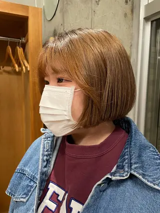 ミディアム chisato☁️ カットカラーモデルのヘアスタイル