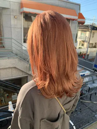 セミロング カラー 平 ちひろのヘアスタイル