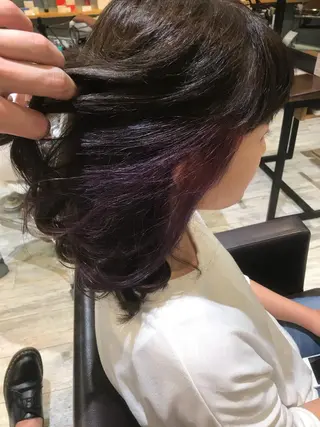 ミディアム カラー パーマ ヘアアレンジ メンズ キッズ ネイル マツエク・マツパ EnBlesS西宮 マンツーマン神道有基のヘアスタイル
