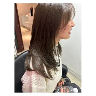 セミロング カラー メンズパーマ 次元のヘアスタイル