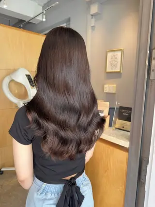 ロング カラー miloc naha ナナカのヘアスタイル