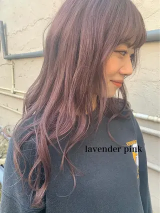 ロング カラー 透明感カラー👑 井上美乃里のヘアスタイル