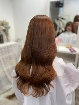 ロング カラー 韓国ヘア🤍髪質改善 🇰🇷AKANEのヘアスタイル