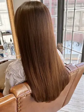 セミロング カラー 廣瀨顕成 /DECORAのヘアスタイル