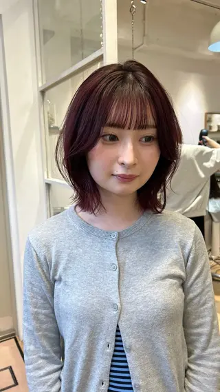ミディアム カラー じゅわっと暖色カラー 🍊Moemiのヘアスタイル