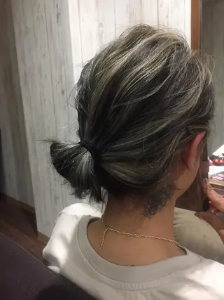 ミディアム 齊藤 篤士のヘアスタイル