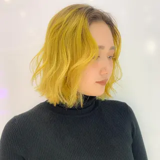 ミディアム カラー レイヤー/ブリーチ HIKARU ♡のヘアスタイル