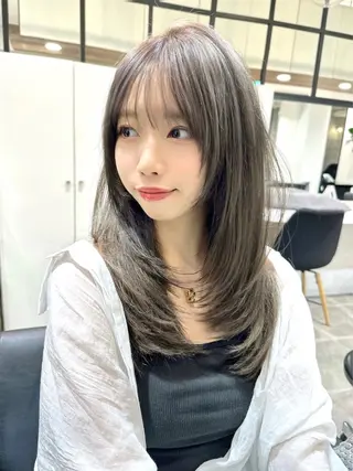 セミロング カラー レイヤーカット/ボブ /縮毛矯正✨大輝のヘアスタイル