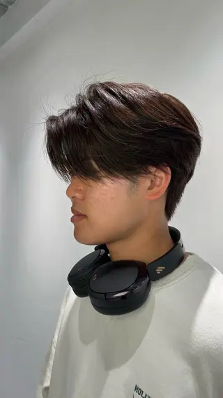 ミディアム カラー メンズ 高橋 周のヘアスタイル