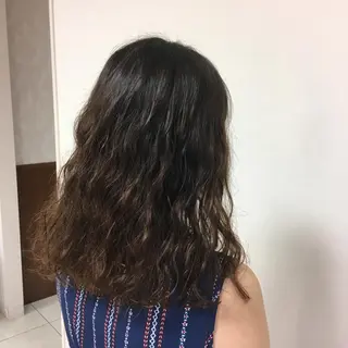 セミロング パーマ ヘアアレンジ 【Sweep】おじま のぞみのヘアスタイル