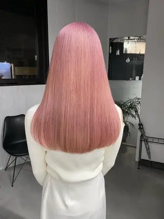 ロング カラー ヘアアレンジ ブリーチダブルカラー ハイライト/山本喜熙のヘアスタイル