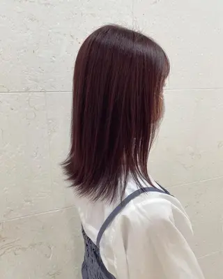 ロング カラー 斉藤 貴也のヘアスタイル