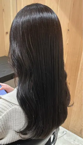 ロング カラー スキバサミを使わない カット🌼唯🌼のヘアスタイル