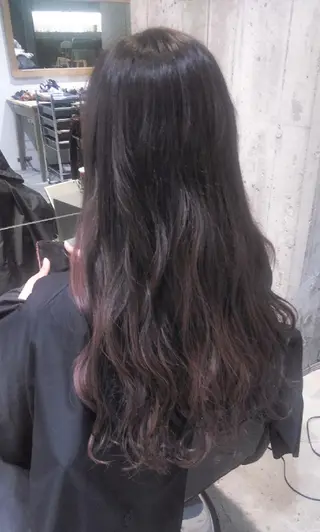 ロング カラー スタイリスト /仲川葵のヘアスタイル