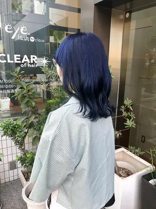 セミロング カラー 柏木 彩花のヘアスタイル