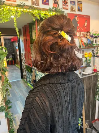 ミディアム カラー ヘアアレンジ カラーパティシエ facce🌼ikoのヘアスタイル