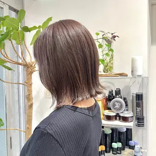 ミディアム カラー 🌷ショートレイヤー ヘッドスパ🌷鈴木のヘアスタイル