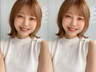 ミディアム カラー レイヤー×髪質改善✨ 渋谷/佐藤侑哉のヘアスタイル