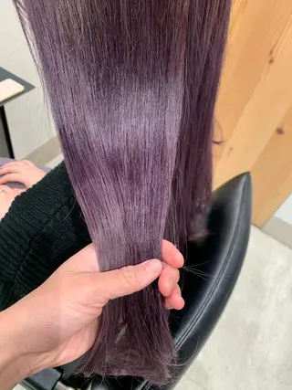 ロング カラー スキバサミを使わない カット🌼唯🌼のヘアスタイル
