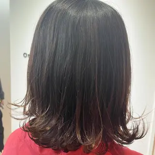 ミディアム カラー ショート/脱白髪染め ☆宇﨑悠実のヘアスタイル