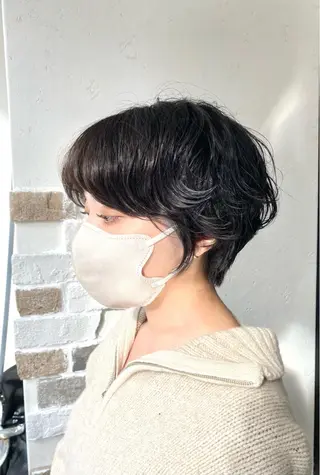 ショート カラー パーマ ショート 縮毛矯正 レイヤー🌿FUKUのヘアスタイル