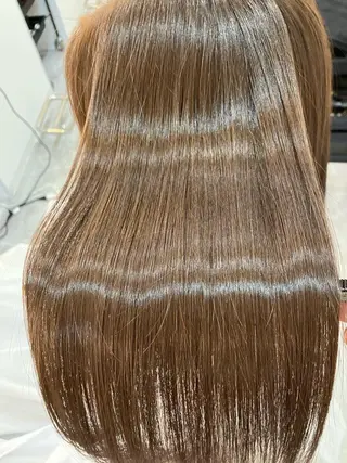 ロング カラー ヘアアレンジ キッズ 横浜関内髪質改善 re:Magoのヘアスタイル