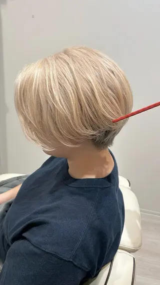 ショート 似合わせ艶髪カラー ❤️ハダユミのヘアスタイル