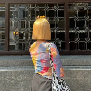 ショート 艶カラー/ブリーチ なし/ASUMI🎀のヘアスタイル