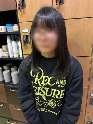 セミロング 岡山レイヤーカット/ 髪質改善/松島大己のヘアスタイル