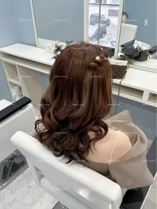 ミディアム ヘアアレンジ Hairset minoriのヘアスタイル