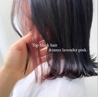 ミディアム カラー フクダ ジュリのヘアスタイル