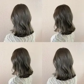 ミディアム カラー シアカラー×髪質改善 技術保証/浦前翼のヘアスタイル