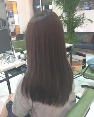 セミロング ロング カラー 青木 茂樹⭐️ 透明感カラーのヘアスタイル