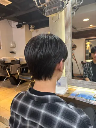 メンズ レイヤー/ハッシュカ ット/顔周り/フウカのヘアスタイル