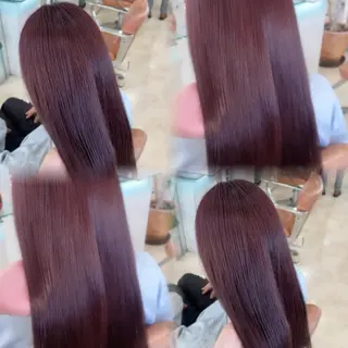 ロング カラー 韓国ガーリーヘア🎀 ／𝐦𝐨𝐞のヘアスタイル