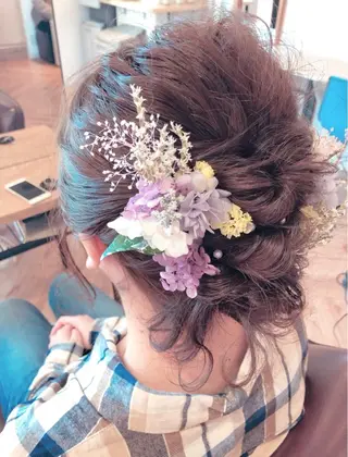 セミロング カラー ヘアアレンジ NANA/trend style🕊🍑のヘアスタイル