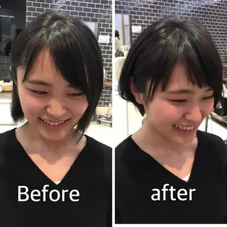 ショート 中村 美穂のヘアスタイル
