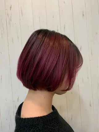 ショート ヘアカラー&縮毛矯正 STAR☆RIVERのヘアスタイル